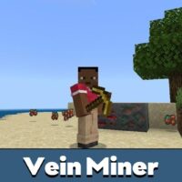 Vein Miner Mod for Minecraft PE