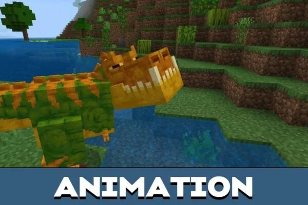 Animation from Alexs Cave Mod for Minecraft PE