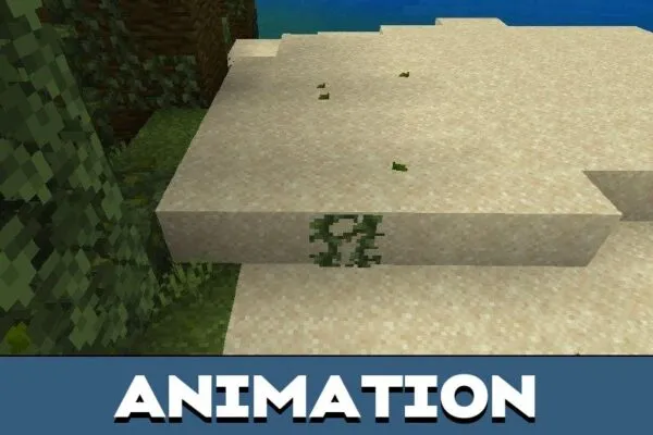 Animation from Better Leaves mod for Minecraft PE