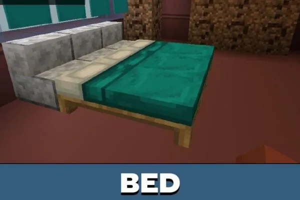 Bed from Tunnel Vision Map for Minecraft PE