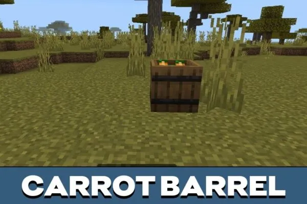 Barrel from Dusty Decorations Mod for Minecraft PE