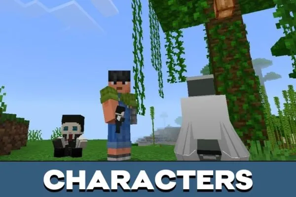 Characters from Limbus Company Plushies Mod for Minecraft PE