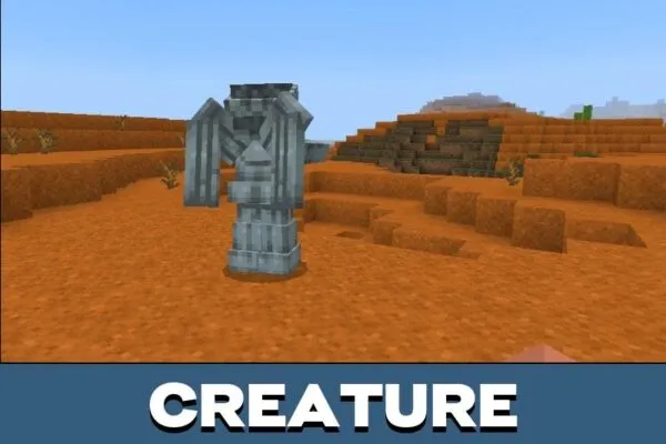 Creature from Weeping Angels Texture Pack for Minecraft PE