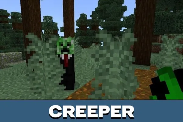 Creeper from Outfitted Mobs Mod for Minecraft PE