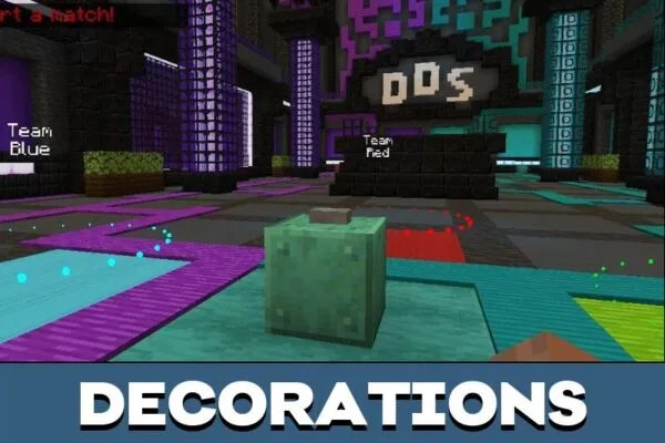 Decorations from Paintball Map for Minecraft PE