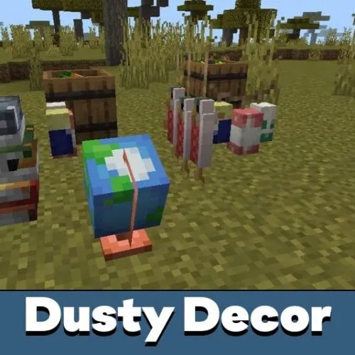 Dusty Decorations Mod for Minecraft PE