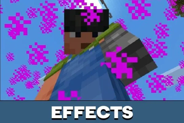 Effects from Spawn Unsummonables Mod for Minecraft PE