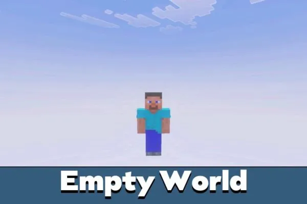 Empty World from No Blocks Map for Minecraft PE