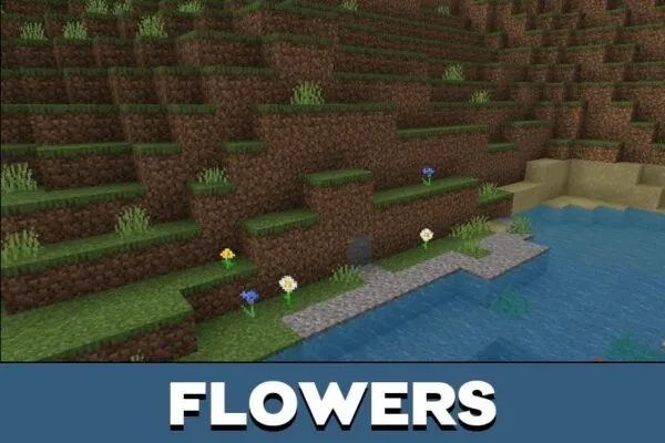 Flowers from Complementary Shader for Minecraft PE