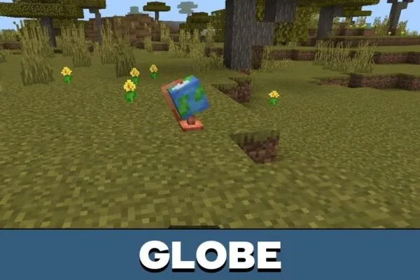 Globe from Dusty Decorations Mod for Minecraft PE