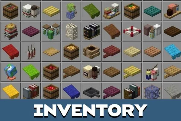 Inventory from Dusty Decorations Mod for Minecraft PE