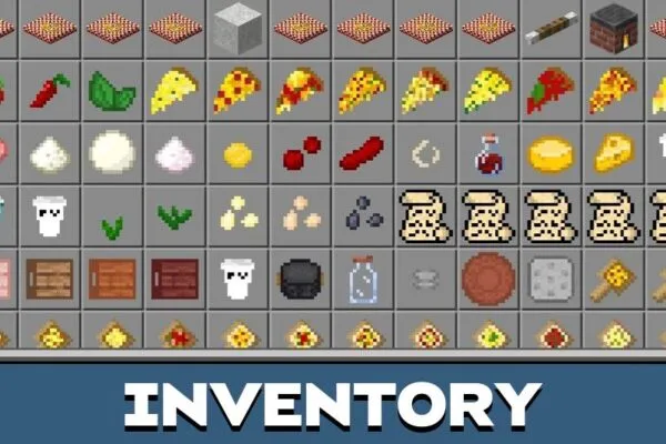 Inventory from Pizza Mod for Minecraft PE