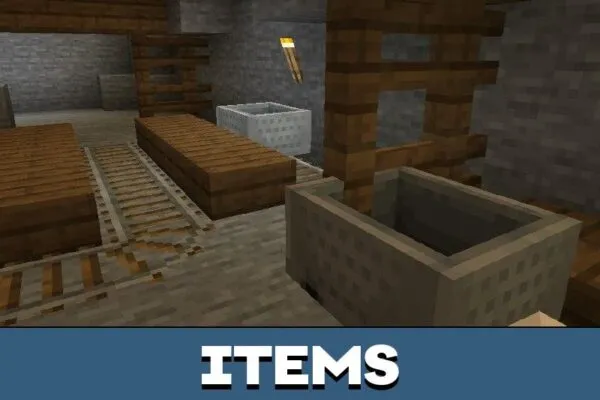 Items from Escape the Diamond Dungeon Map for Minecraft PE