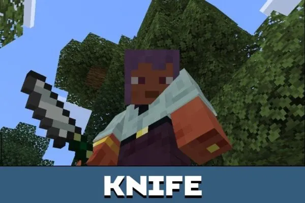 Knife from Pizza Mod for Minecraft PE