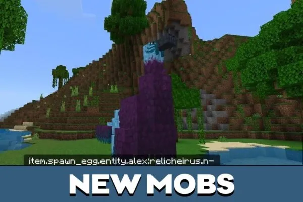 New Mobs from Alexs Cave Mod for Minecraft PE