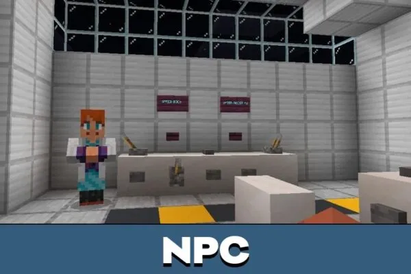 NPC from Parkour Space Game Map for Minecraft PE