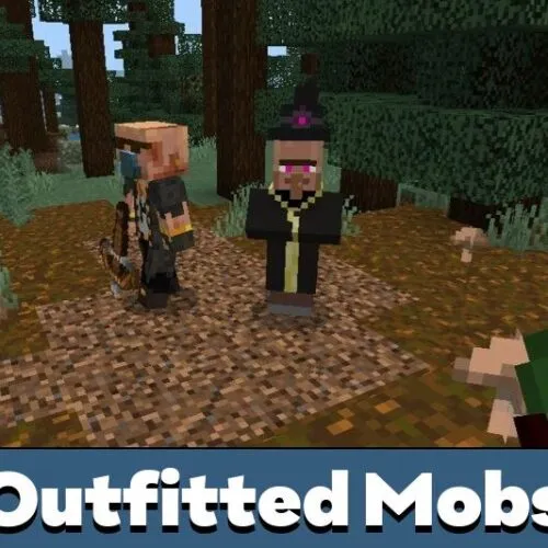 Outfitted Mobs Texture Pack for Minecraft PE