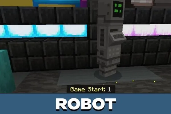 Robot from Paintball Map for Minecraft PE