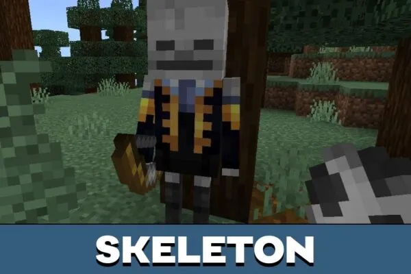 Skeleton from Outfitted Mobs Mod for Minecraft PE