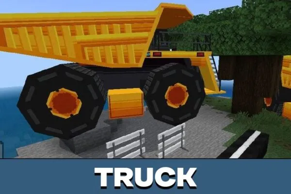 Truck from Road Mod for Minecraft PE