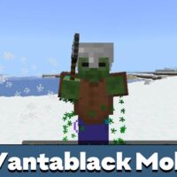 Vantablack Mobs Mod for Minecraft PE