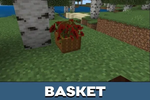 Basket from Outdoor Furniture Mod for Minecraft PE