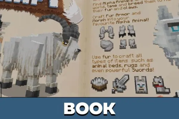 Book from Fur Craft Mod for Minecraft PE