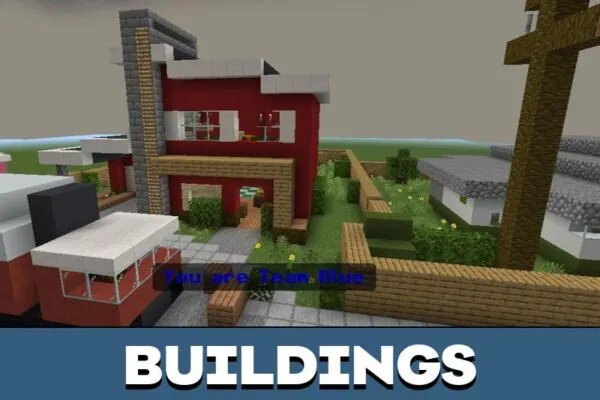 Buildings from Epic Fighters Map for Minecraft PE