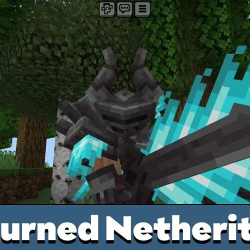 Burned Netherite Mod for Minecraft PE