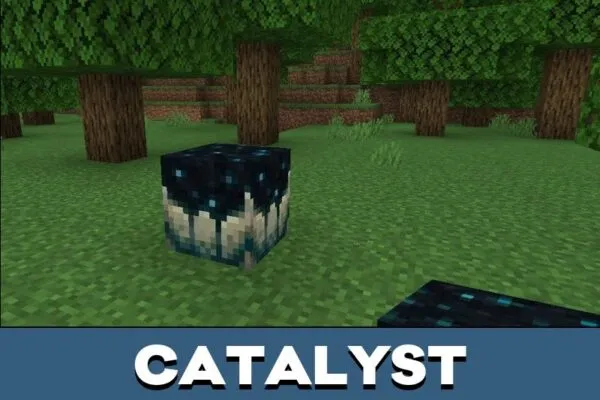 Catalyst from Bedrock Sculk Vein Texture Pack for Minecraft PE