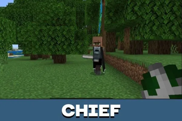 Chief from Fantasy Villagers Mod for Minecraft PE