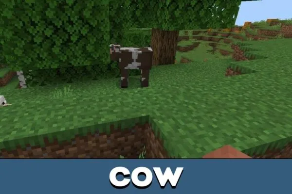 Cow from Better Mob Animations Texture Pack for Minecraft PE