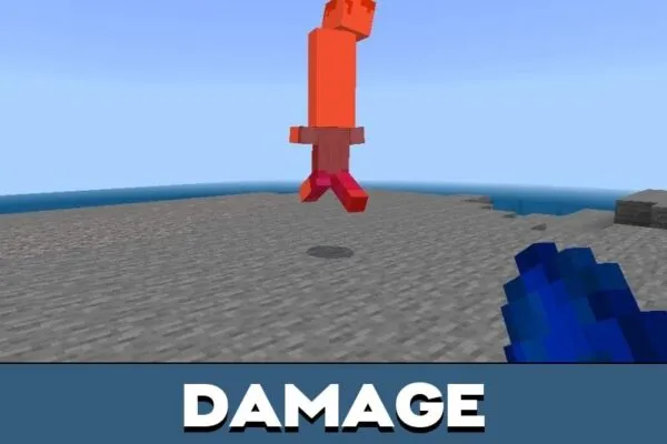 Damage from Fake Steve Mod for Minecraft PE