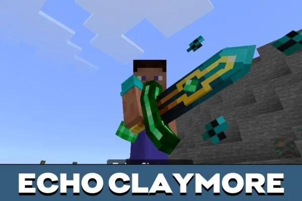 Echo Claymore from Dancing Blades Mod for Minecraft PE