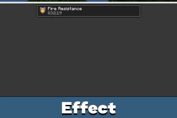 Effect from Burned Netherite Mod for Minecraft PE