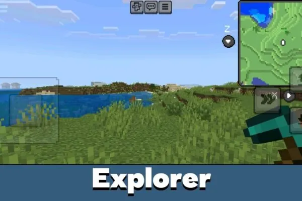 Interface from map mod for Minecraft PE