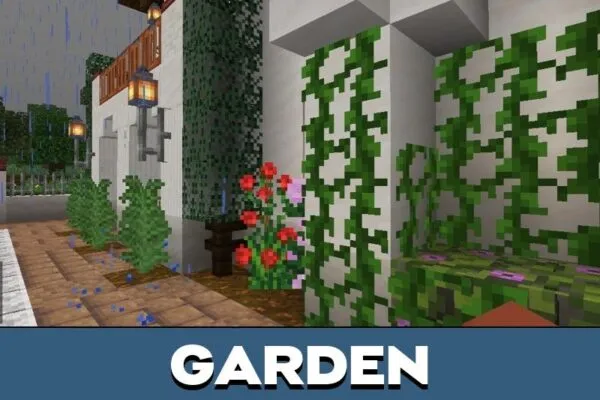 Garden from Spanish Style Villa Map for Minecraft PE