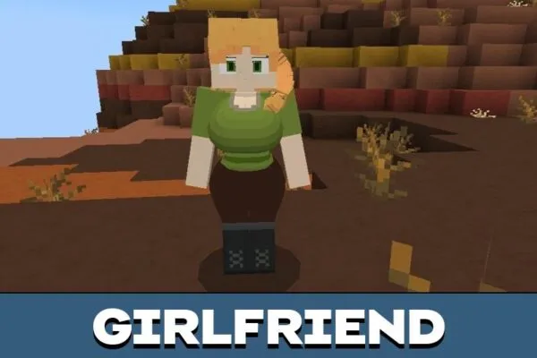 Girlfriend from Alex Mod for Minecraft PE