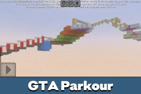 GTA Parkour from GTA Map for Minecraft PE