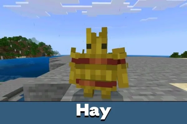 Hay from Golem Mod for Minecraft Bedrock