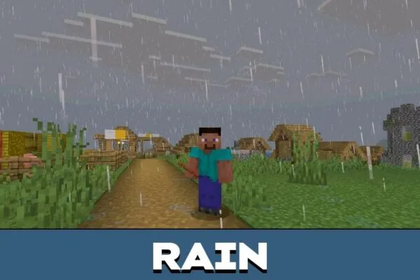 Weather from Rain Texture Pack for Minecraft PE