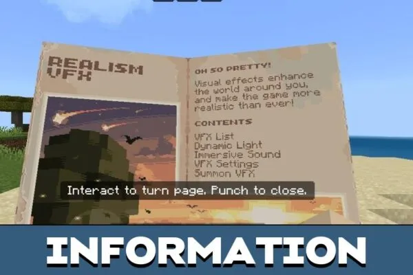 Information from Realism Mod for Minecraft PE