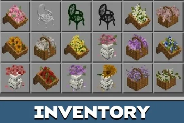 Inventory from Outdoor Furniture Mod for Minecraft PE