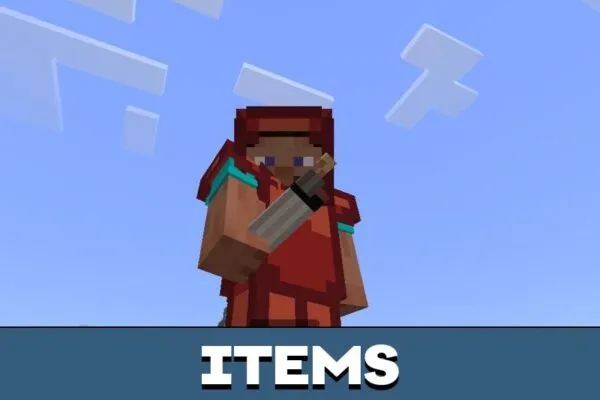 Items from Modern Resources Texture Pack for Minecraft PE