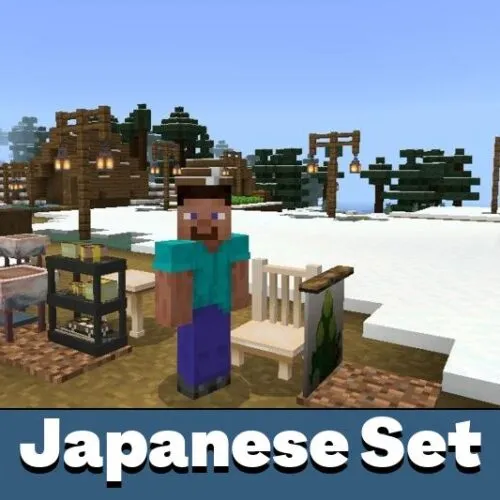 Japanese Build Set Mod for Minecraft PE