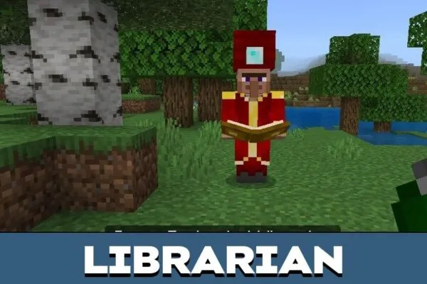 Library from Fantasy Villagers Mod for Minecraft PE