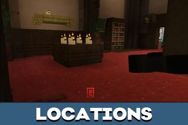 Locations from Doors Roblox Horror Mod for Minecraft PE
