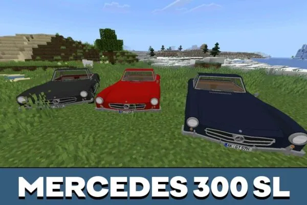 Cars from Mercedes Mod for Minecraft PE