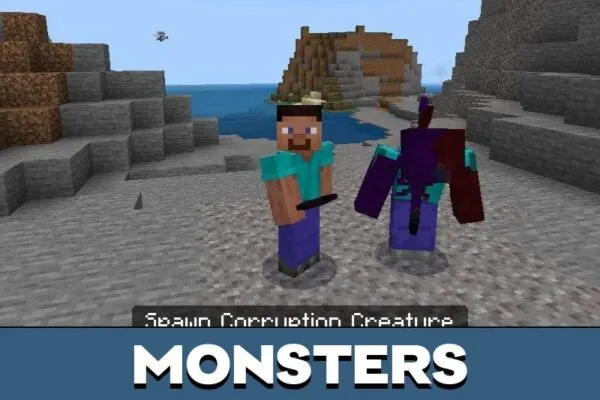 Monsters from Dancing Blades Mod for Minecraft PE