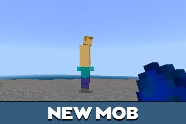 New Mob from Fake Steve Mod for Minecraft PE